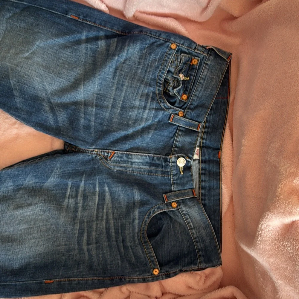 True Religion Blue‎ Straight Jeans Classic Style 38”x33”